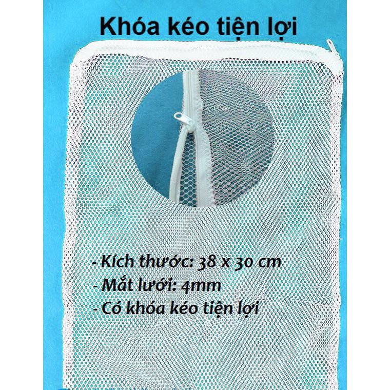 Combo 5 túi lưới- túi đựng vật liệu lọc siêu bền dùng trong các hệ thống lọc bể cá koi, máy lọc nước hồ cá, bể cá cảnh