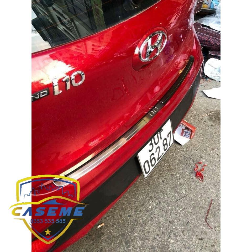 Grand i10,Ốp bậc cốp ngoài Inox xe Grand i10 hatchback, 2014-2018