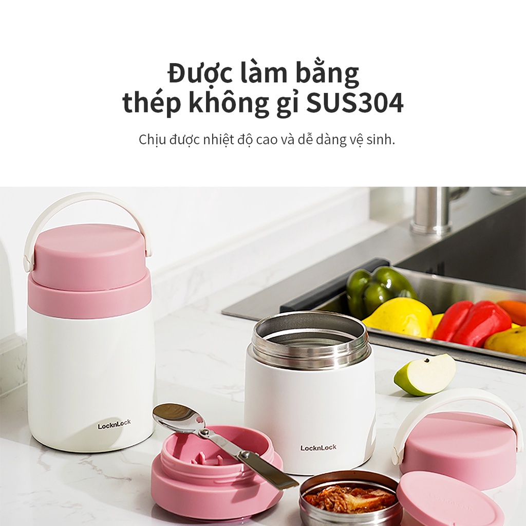 Combo Hộp giữ nhiệt LHC8042 + Ly nhựa 2 lớp Lock&Lock