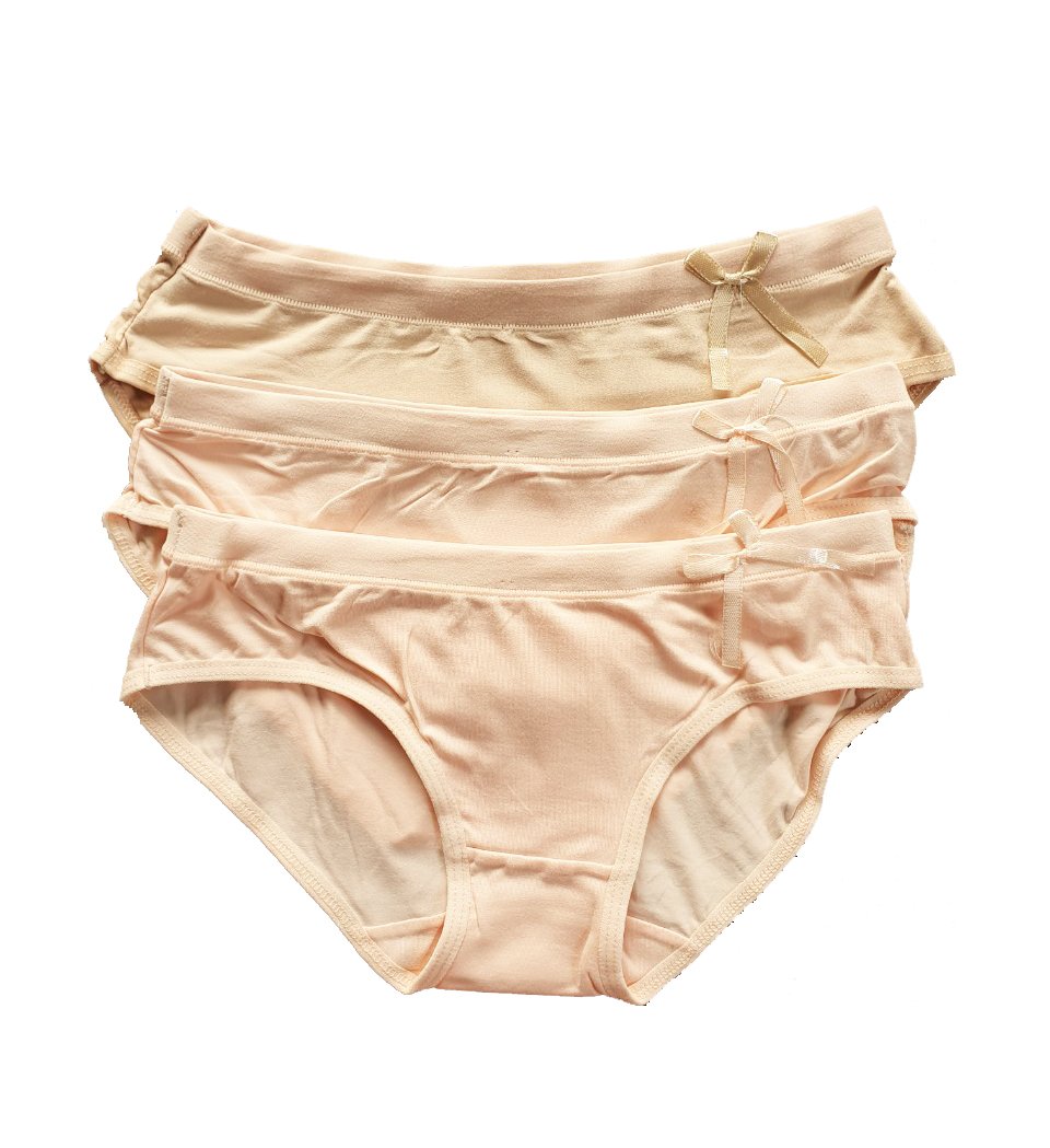 Set 3 quần chip cotton bé gái từ 35kg đến 45kg