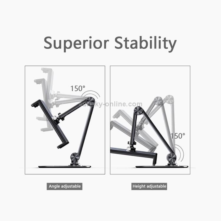 Giá Đỡ WiWu Giraffe Desk Stand ZM302 Dành Cho Ipad Chất Liệu Thép Không Rỉ, Xoay 360 Độ - Hàng Chính Hãng