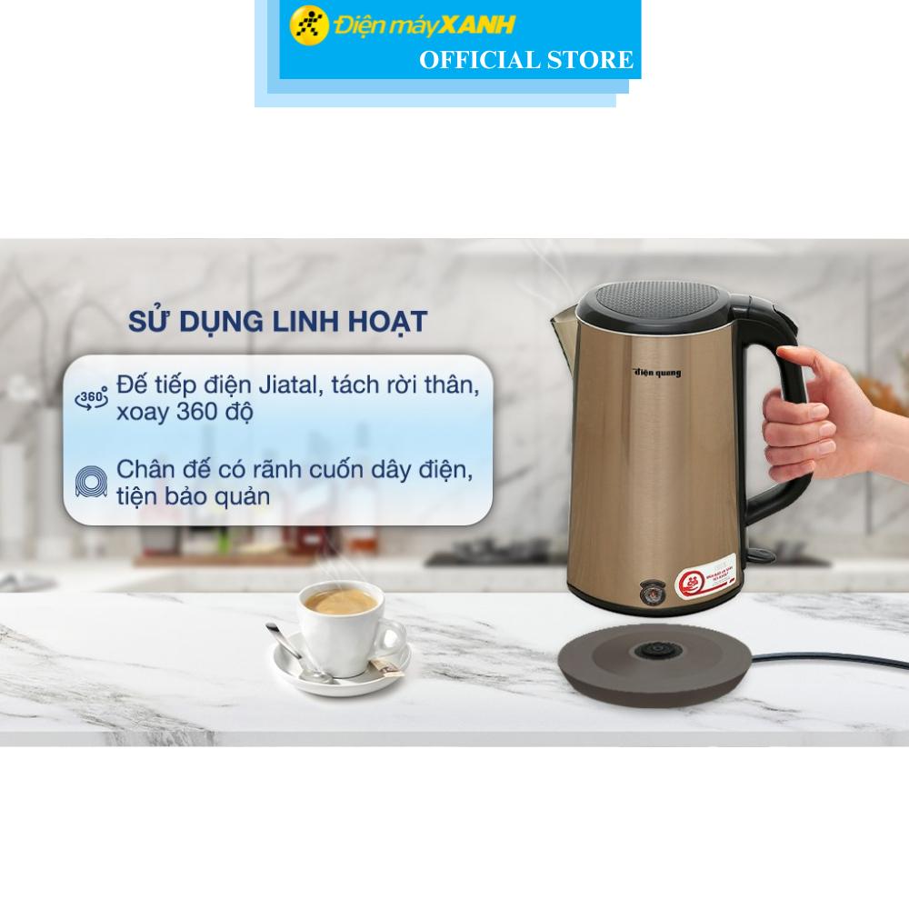 Bình đun siêu tốc Điện Quang 1.8 lít ĐQ EKT08 1818 GO - Hàng Chính Hãng
