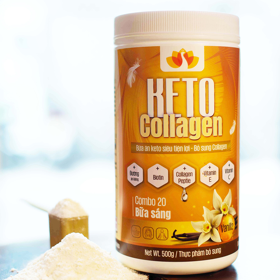 Combo 2 hộp Keto Collagen [Chính Hãng] Bữa ăn Keto hỗ trợ GIẢM CÂN SIÊU TIỆN LỢI cho người thực hành Keto và người muốn giảm cân