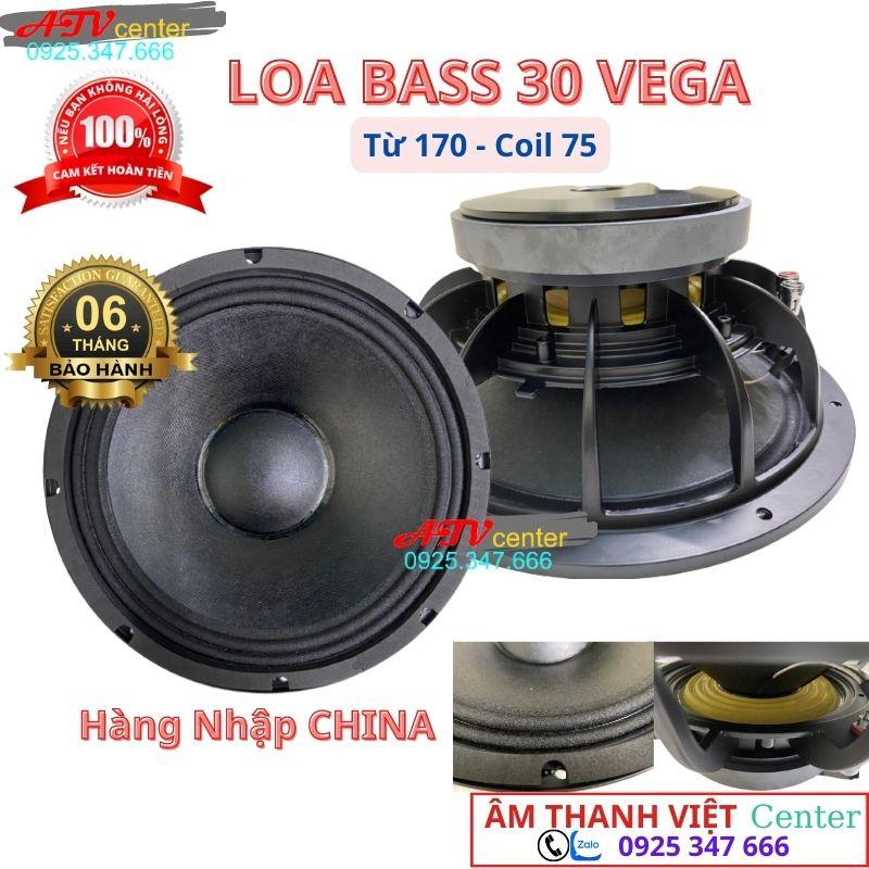 Củ Loa Bass 30 VEGA Từ 170 Coil 75 - Bass Mạnh Đầy Uy Lực - Củ Loa 3 Tấc