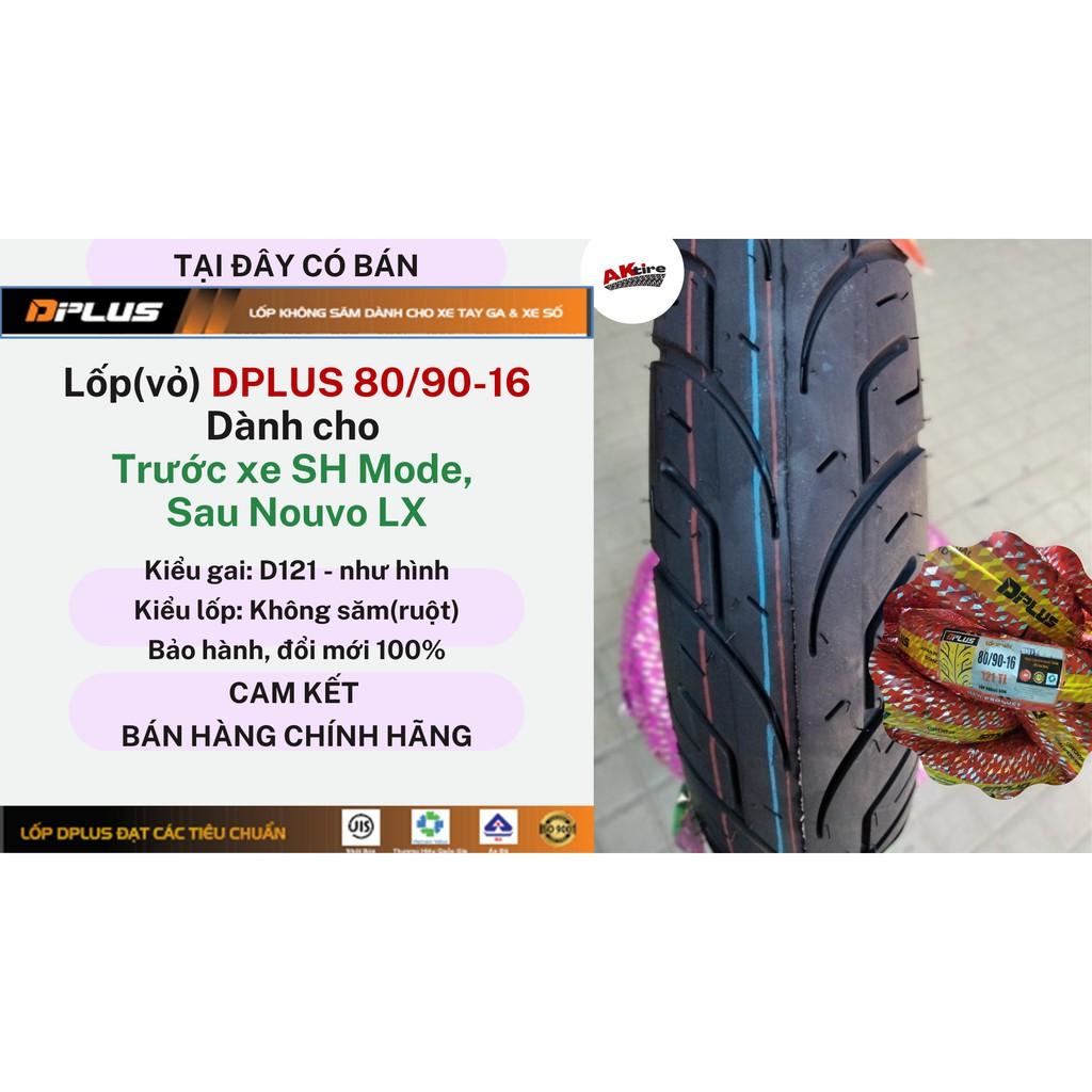 Lốp DPLUS 80/90-16 Dành cho Trước SH Mode, Sau NouvoLX, Sirius...CÔNG NGHỆ NHÂTJIS
