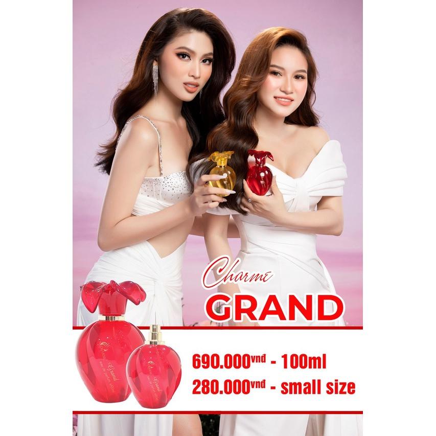 Nước Hoa Nữ Cao Cấp CHARME GRAND Hương Hoa Cỏ Phong Cách Nữ Tính Tinh tế Lưu Hương Khó Phai mini 10ml