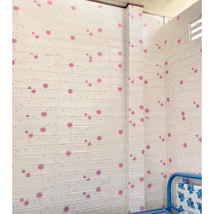 Bộ 15 Tấm Xốp Dán Tường Hoạt Hình Tú Cầu Siêu Dễ Thương Sẵn Keo 70x77