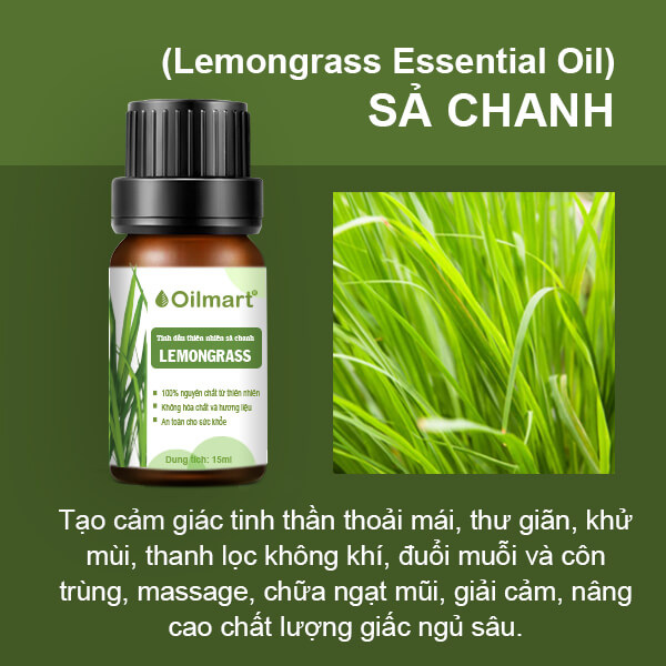 Combo 3 Chai Tinh Dầu Thiên Nhiên Nguyên Chất Oilmart 15ml