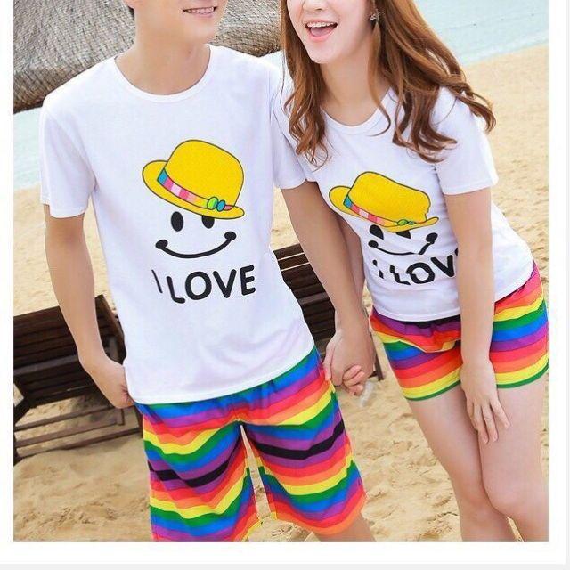 Đồ đôi đi biển so cute - HÀNG LOẠI 1
