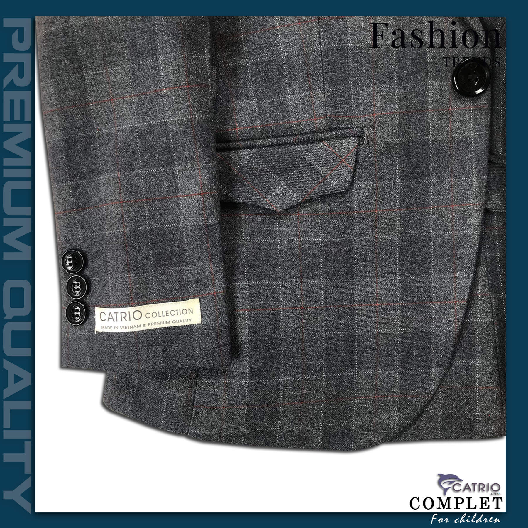 BỘ ĐỒ VEST BÉ TRAI CATRIO PCT18946/11 LÀ COMPLE TRẺ EM TỪ 8 TUỔI ĐẾN 12 TUỔI THUỘC BST QUẦN ÁO TRẺ EM CATRIO MÙA TIỆC CƯỚI LỄ TẾT SANG TRỌNG NĂM 2021