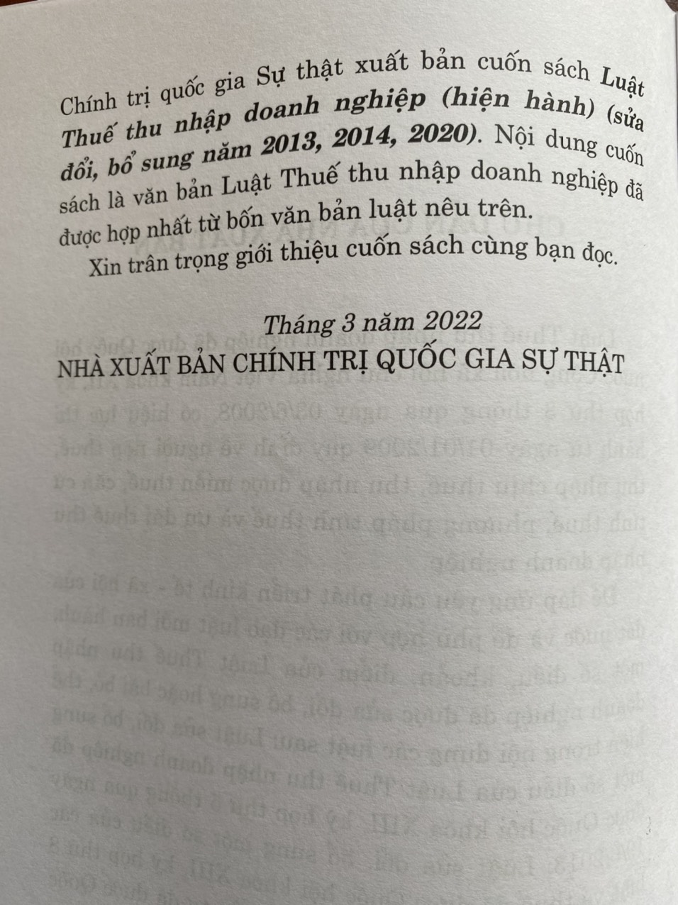 Luật Thuế Thu Nhập Doanh Nghiệp