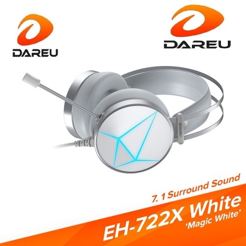 Tai Nghe Gaming Dareu EH722X White - Hàng Chính Hãng