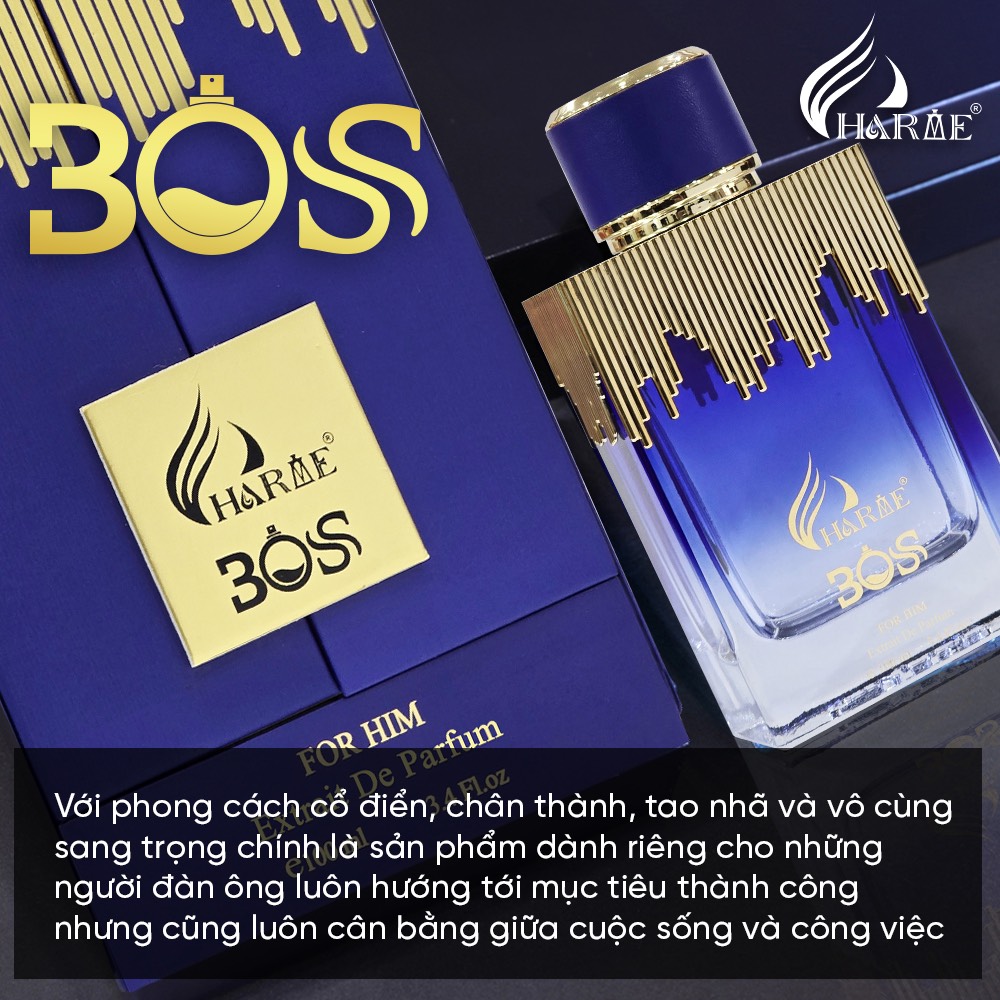 Nước Hoa Nam CHARME BOSS 100ml Bản 2024 Bản Lĩnh, Mạng Mẽ, Lôi Cuốn_Nước hoa chính hãng lưu hương lâu