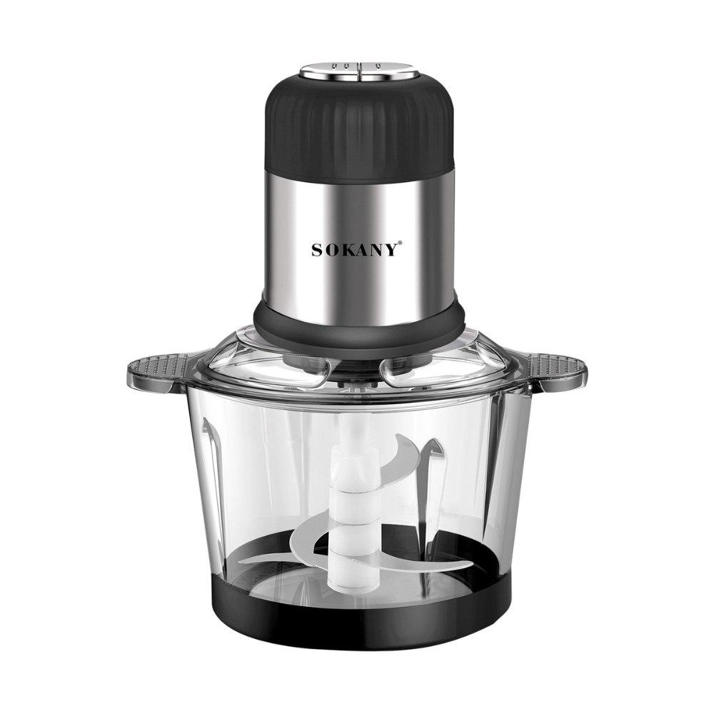 Máy xay thịt đa năng SOKANY SK-7025A cối xay thủy tinh 2L, lưỡi dao thép không gỉ sắc bén, xay nhuyễn mọi thực phẩm - HÀNG CHÍNH HÃNG - DELIYA