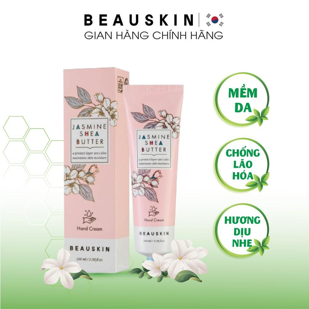 Kem Dưỡng Da Tay BEAUSKIN Jasmine She Butter Hand Cream Hương Nhài Thơm Mát 100ml - BSHC0300110