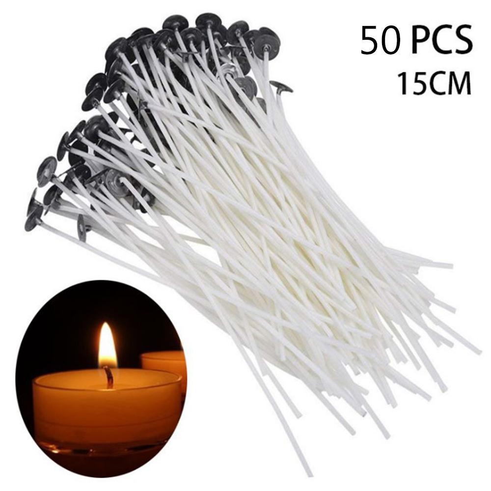 200 Foot Spool Candle Wicks + 2cm   Sustainers Tabs for Candle Making DIY