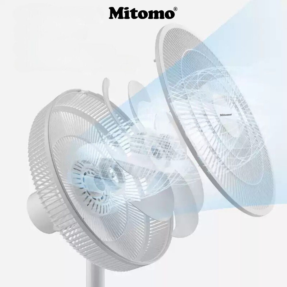 Quạt đứng cao cấp Mitomo FCE-60AE MAX – Điều khiển phím cơ, 3 tốc độ gió hàng chính hãng