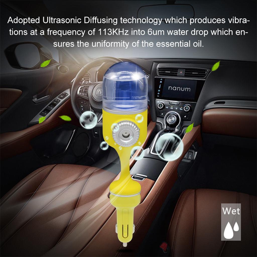 Portable Car Mini Humidifier Air Diffuser Purifier Aroma  w/ USB