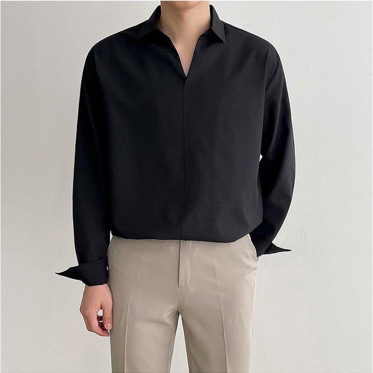 Áo sơ mi nam, sơ mi dài tay thời trang nam Menswear phong cách công sở chất liệu lụa mịn dáng Hàn Quốc không nhăn
