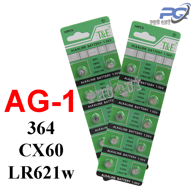 Vĩ 10 viên Pin Cúc Áo - AG - Các loại