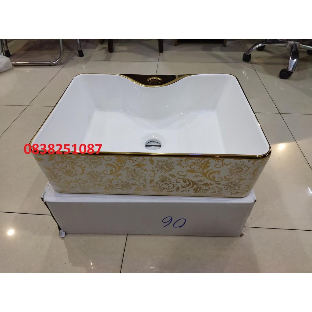 Châu lavabo sứ nghê thuật cao cấp, chậu rửa mặt