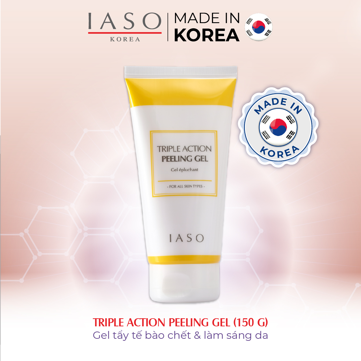 I05 Gel tẩy tế bào sừng và hỗ trợ làm trắng da IASO White Peeling Gel 150ml