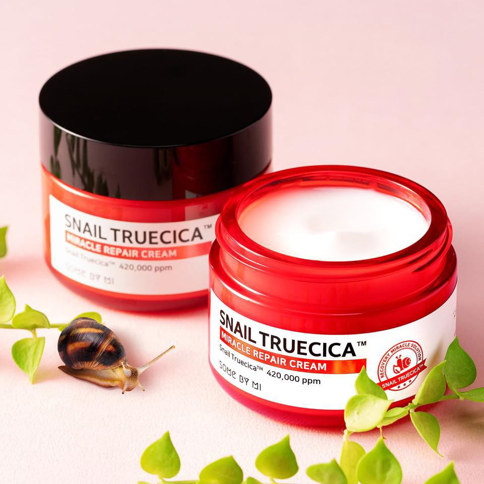 KEM DƯỠNG ẨM LÀM DỊU, PHỤC HỒI, TÁI TẠO DA SOME BY MI SNAIL TRUECICA MIRACLE REPAIR CREAM 60G