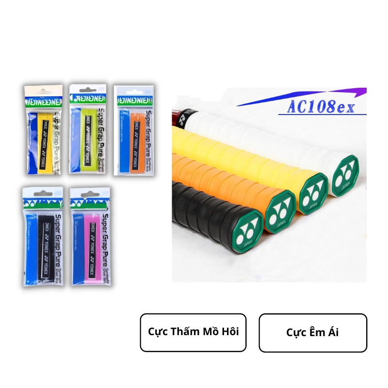 Quấn Cán Vợt Cầu Lông Cao Cấp - Siêu Bám Tay - Chắc Tay