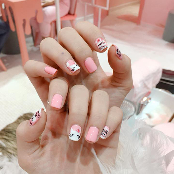 Combo Cắt Da Tay, Đắp Bột Tự Nhiên, Sơn Gel, Vẽ Móng Sáng Tạo/ Đính Hột Tại Vietgangz Nails