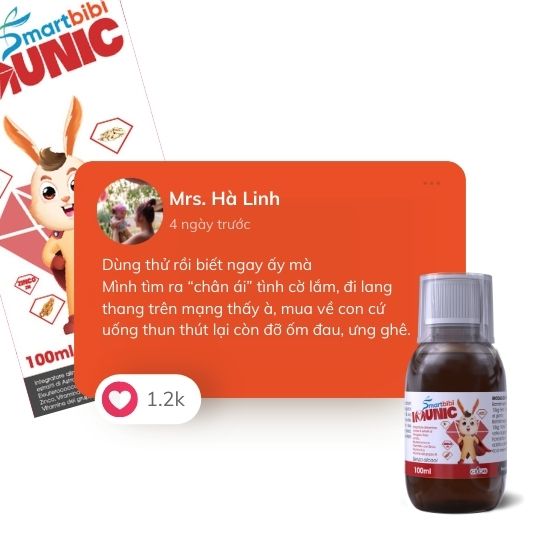 SMARTBIBI IMUNIC - Siro Bổ Sung Vitamin Và Khoáng Chất Hỗ Trợ Tăng Sức Khỏe Cho Trẻ Gầy Yếu Và Nâng Cao Đề Kháng Cho Bé Trong Giai Đoạn Phát Triển 100ml