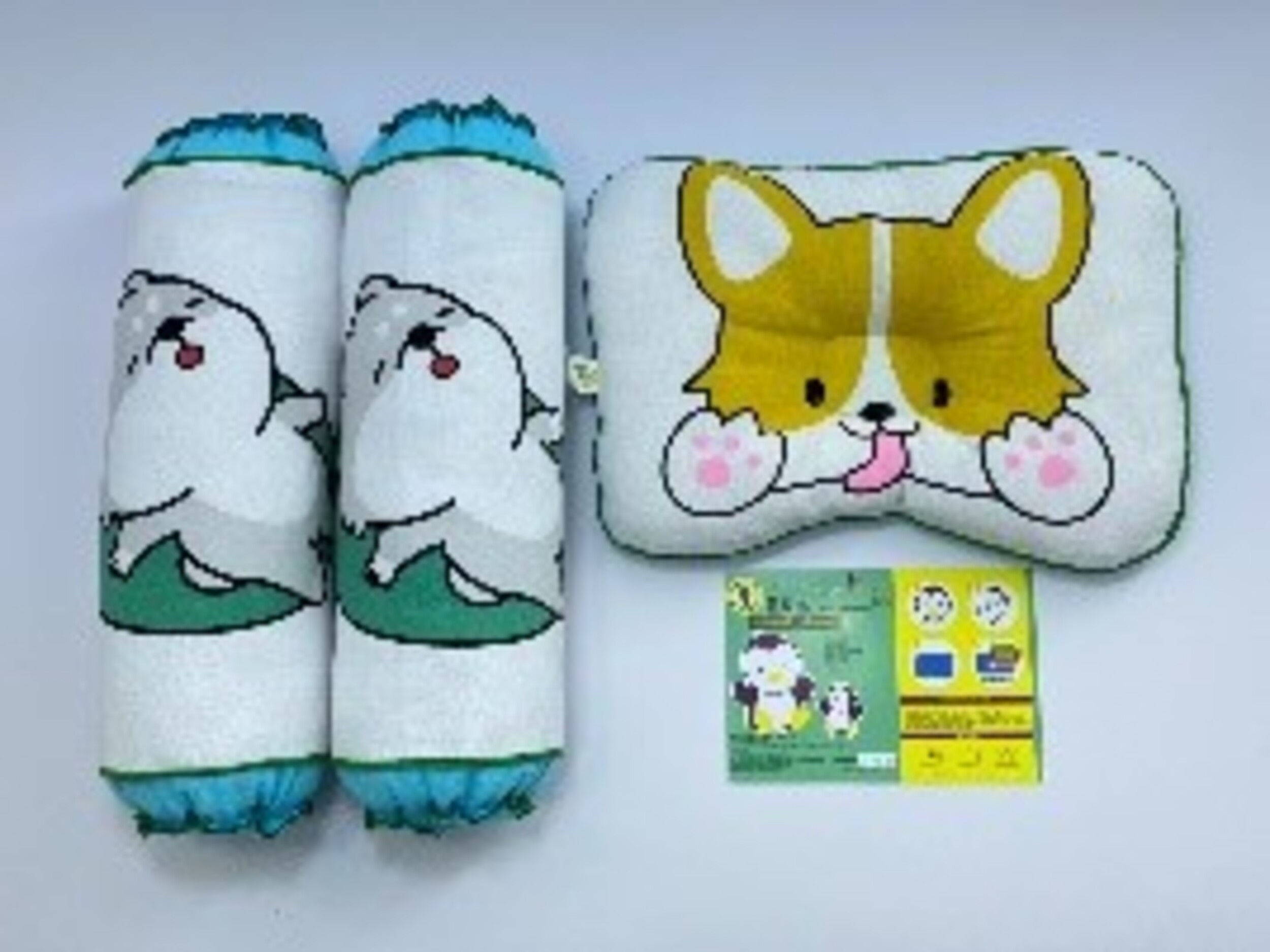 Gối Đôi Con Chó BabyTop (24x32)(12x42)cmx2 ( Màu và họa tiết ngẫu nhiên )