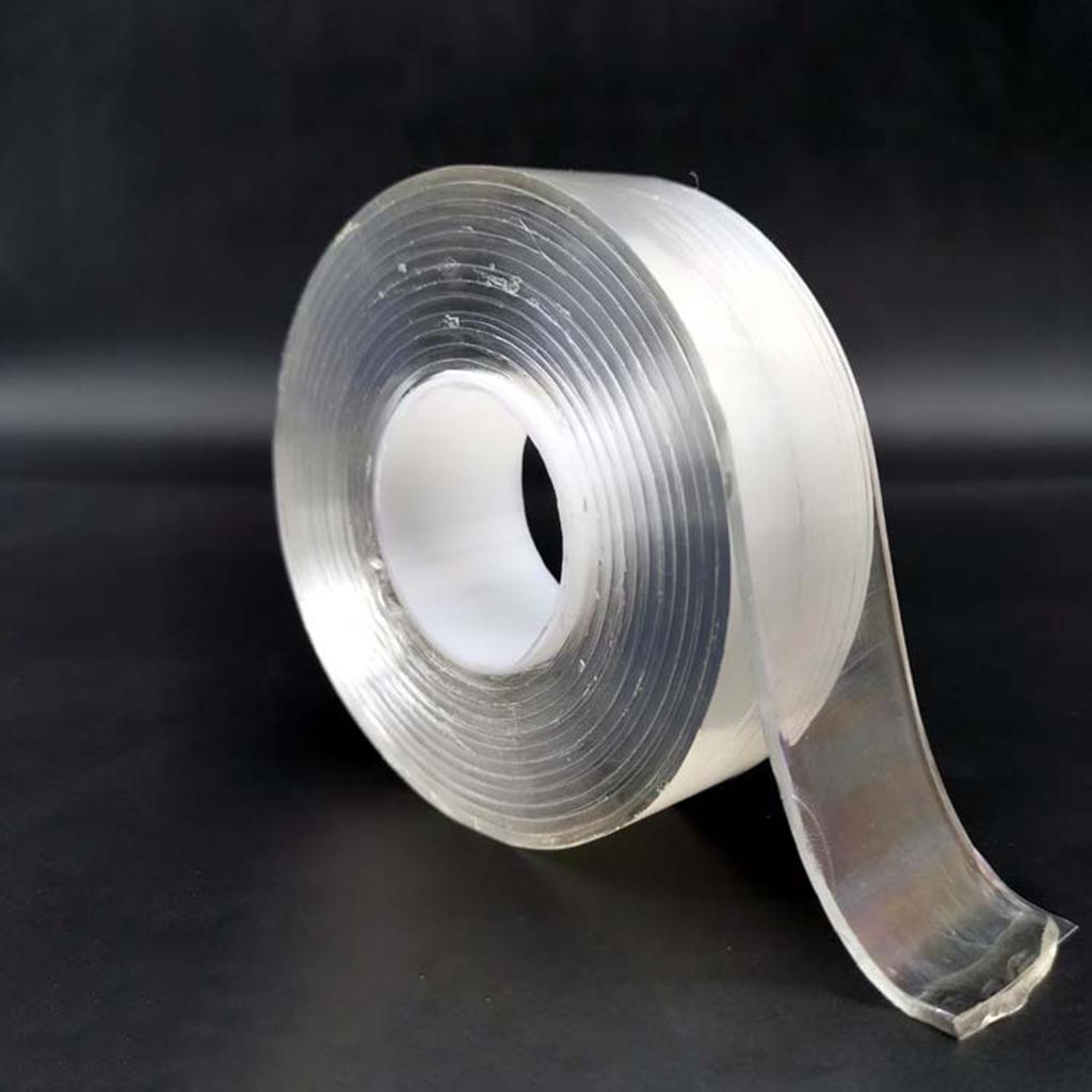 Traceless Adhesive Tape Invisible Gel Dual-sided for Smooth Surface