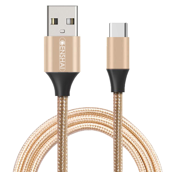 Dây Cáp Sạc USB Type-C Cho Điện Thoại GENSHAI 1m GT08 - Hàng Chính Hãng