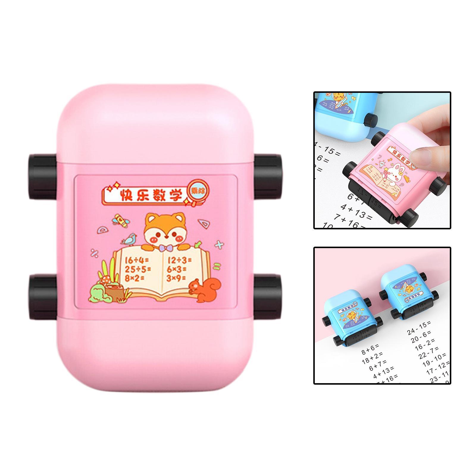 Addition and Subtraction Math Stamp Roller Exercises for Teachers Preschool