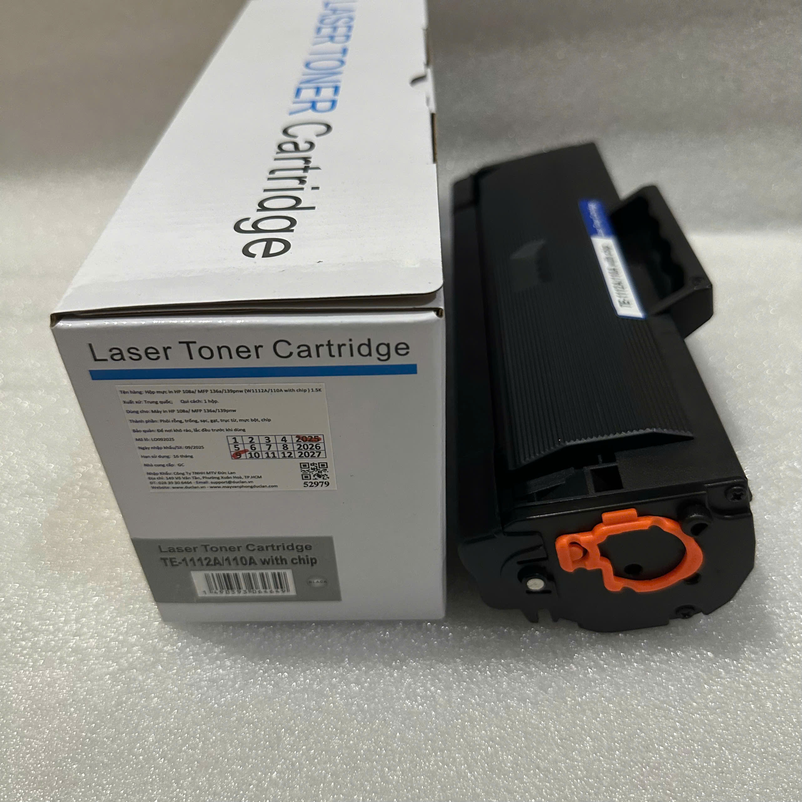 Hộp mực 110A (W1112A) TECH 1500 trang Dùng cho máy in HP 108A- 108W - MFP 136a - MFP 136w - MFP 139fnw - Hàng Nhập Khẩu