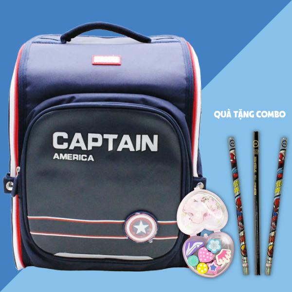 Ba Lô Học Sinh Captain American - Zhongshan BA5919A1 - Màu Xanh Đen