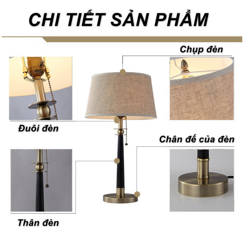 Đèn ngủ ERASMUS SIDE TABLE LAMP