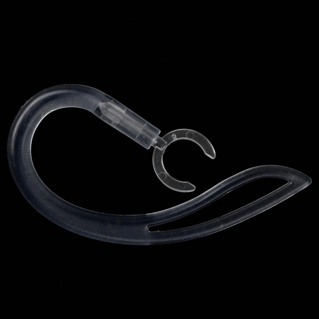 3 Pcs Earhook Ear Loop Clip For Universal Bluetooth Headset 8.0mm 9.0mm 10.0 mm (Clear)