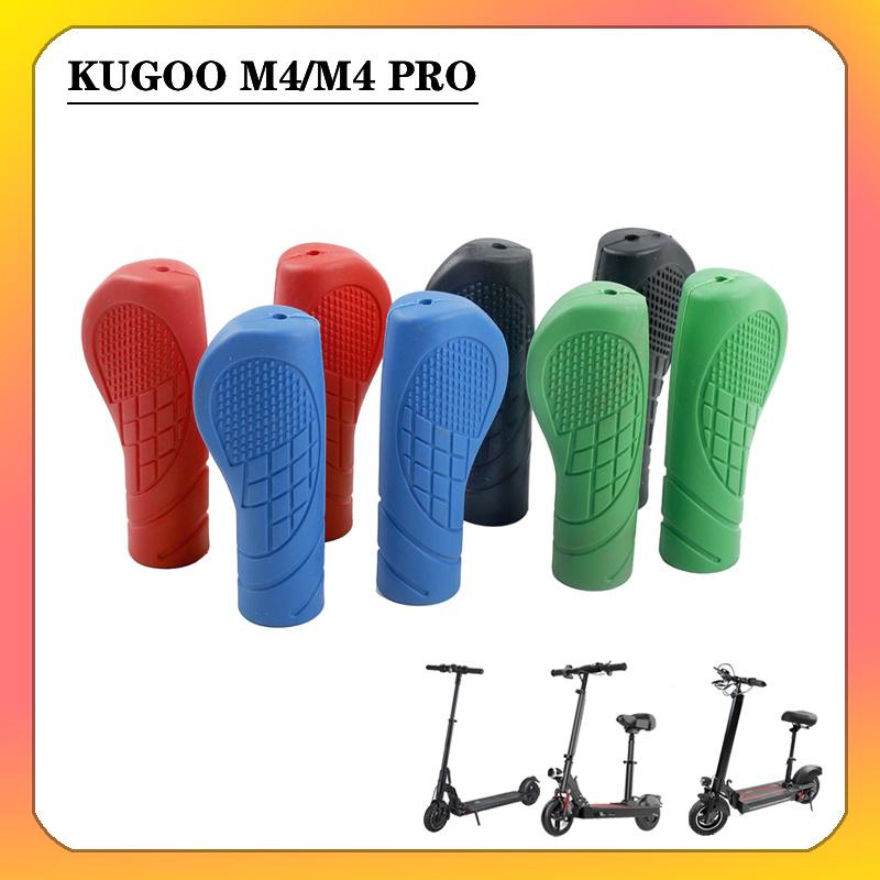 Đối với kugoo m4 màu sắc khác nhau xe tay ga điện tay tay cầm cố định thiết bị chống trượt cao su chống trượt Color: red