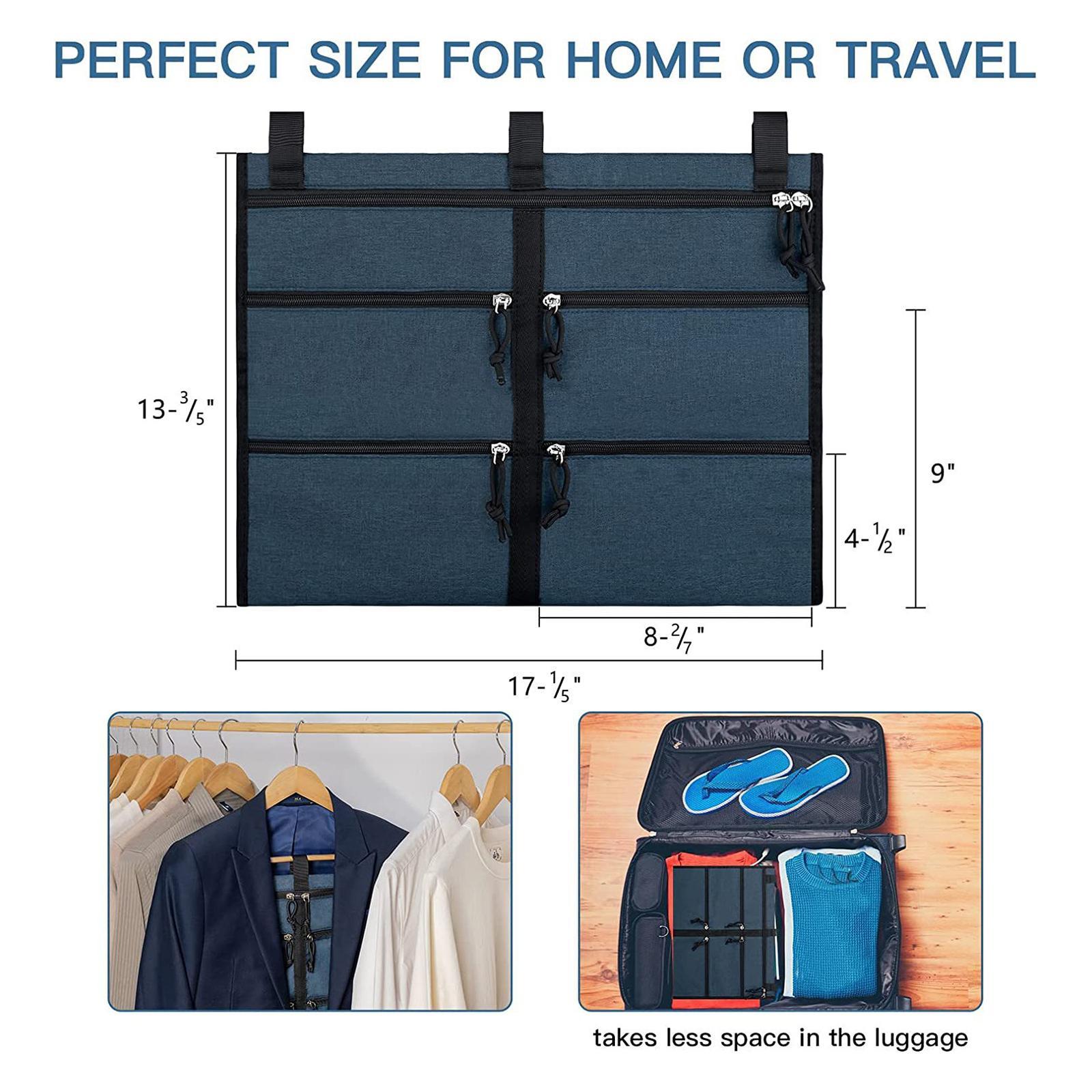 Wardrobe Hanger Storage Bag Door Organizer for Home Dorm Office