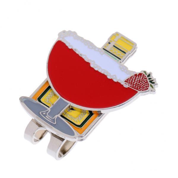 5xSturdy Drinking Cup Magnetic Hat Clip Golf Ball Marker Clip On Cap Visor