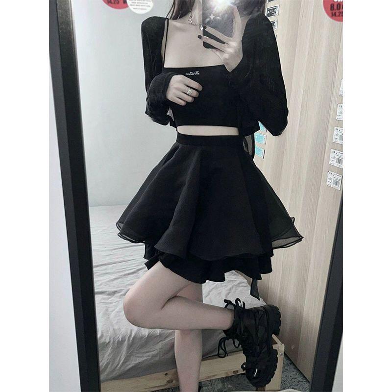 Set 3 món áo và chân váy nữ sinh phong cách quyến rũ