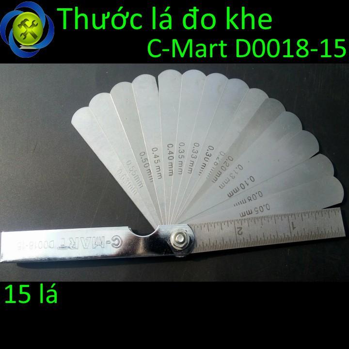 Thước lá đo khe C-Mart D0018-15 15 lá