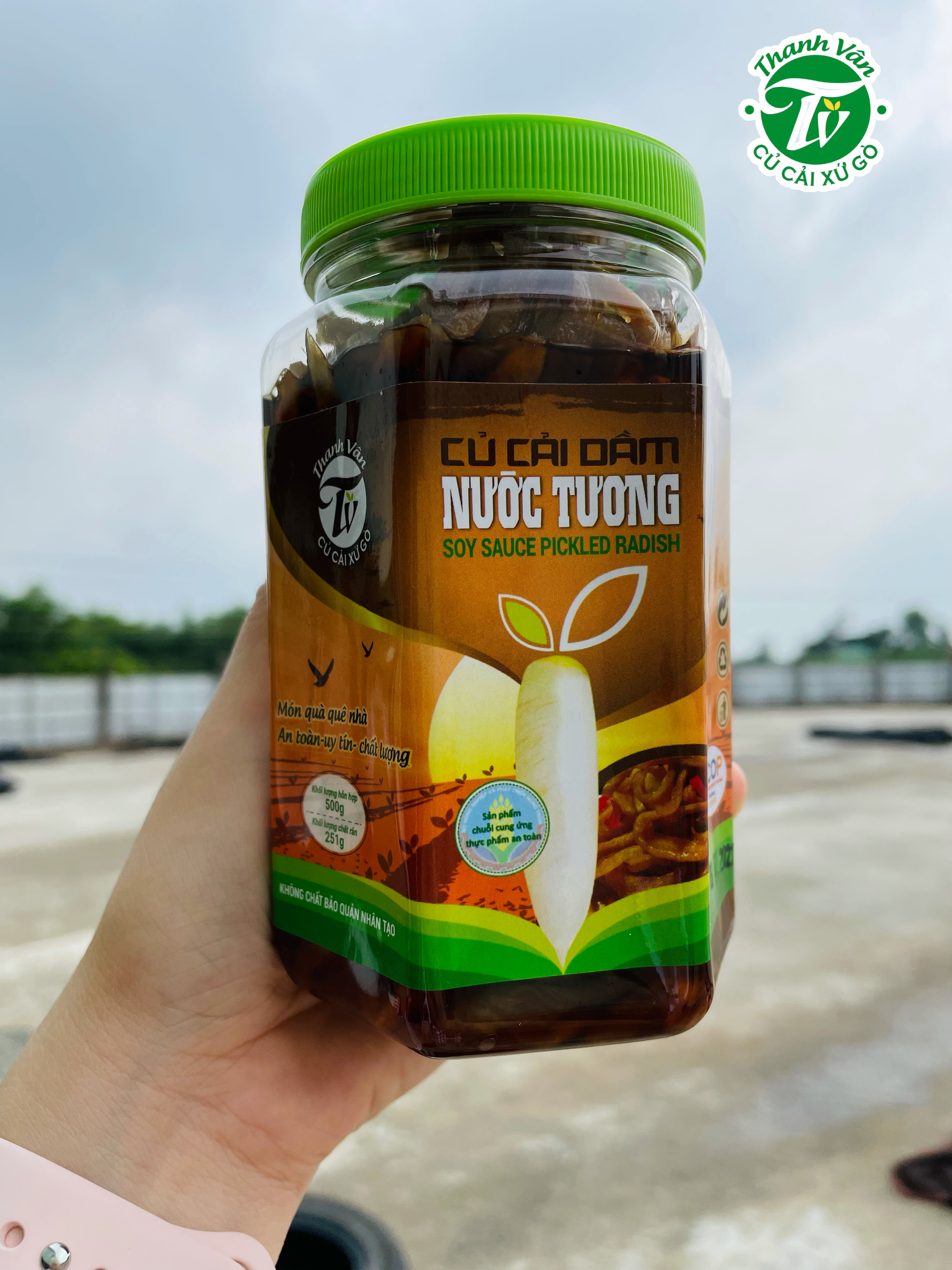 Củ cải trắng dầm nước tương Thanh Vân Gò Công - 500gr