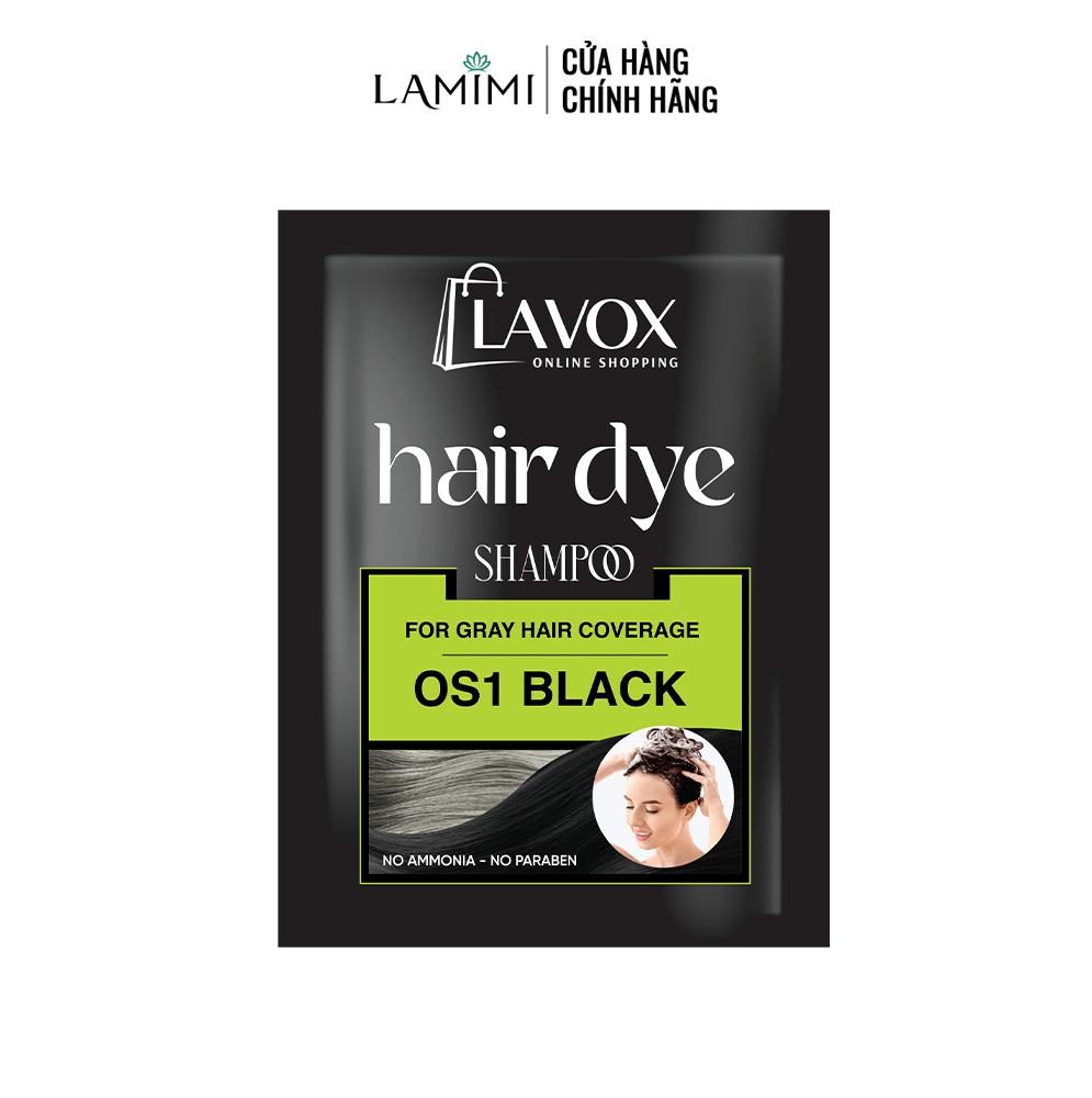 [SẢN PHẨM MỚI] Gội Phủ Bạc Lavox Online Shopping Che Tóc Bạc Tức Thì (Hộp 3 Gói)