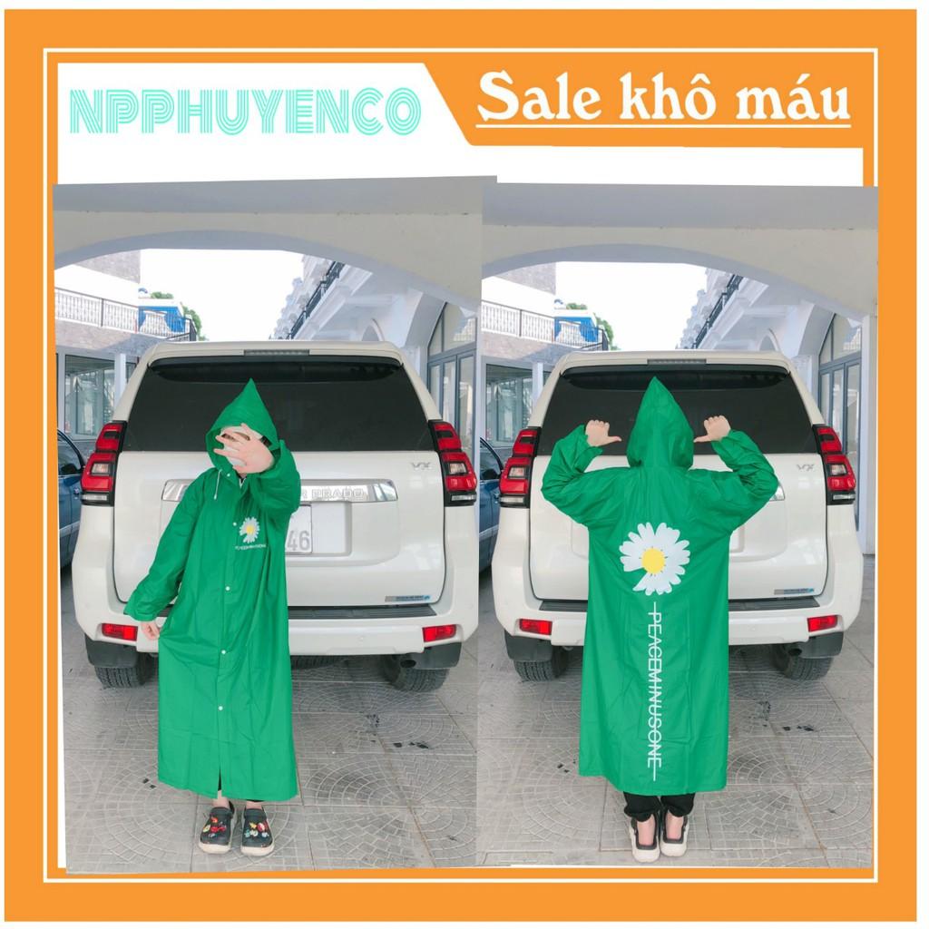Áo mưa măng tô Hoa cúc - STYLE HÀN QUỐC-. SIÊU HOT 2021. .