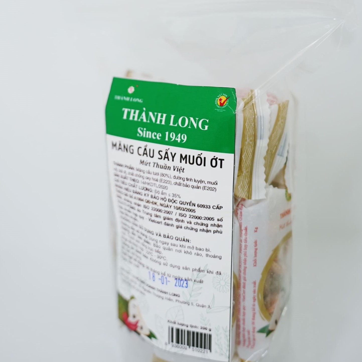 Hình ảnh MỨT MÃNG CẦU SẤY MUỐI ỚT THÀNH LONG 500G