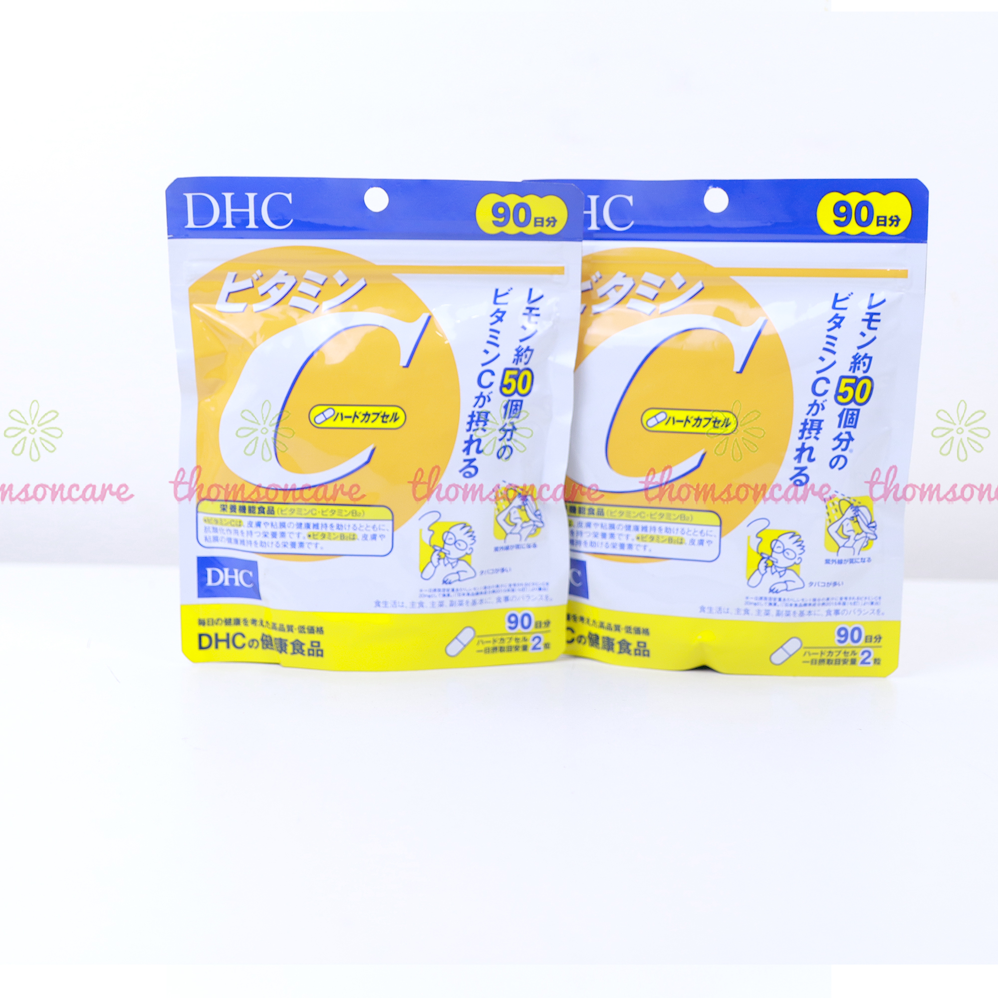 Combo viên uống sáng da Lcystine 60V, DHC Vitamin C - Giúp đẹp da, giảm lão hóa, tóc chắc khỏe , hạn chế lão hóa da giảm rụng tóc giảm thâm giảm mụn và da sáng mịn - Thomsoncare