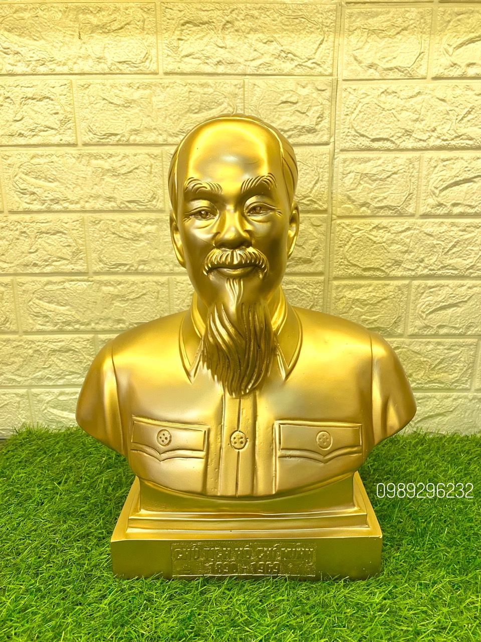 Tượng Bác Hồ bằng đồng đỏ cao 42cm