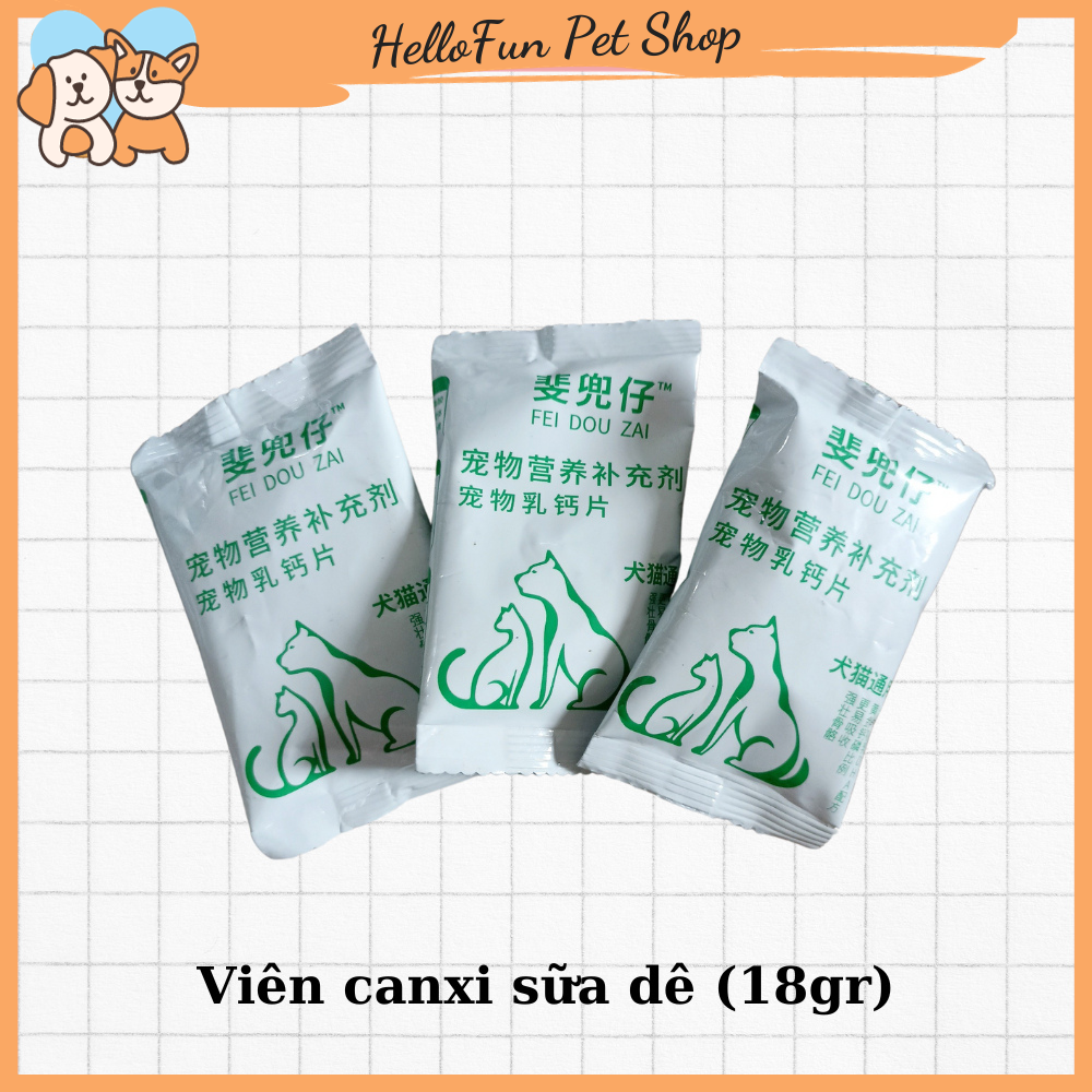 [CANXI SỮA] Viên canxi cho chó mèo bổ sung dinh dưỡng vitamin giúp chắc khỏe xương mượt lông